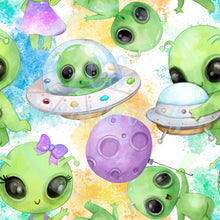 Load image into Gallery viewer, Aliens seamless pattern