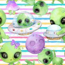 Load image into Gallery viewer, Aliens seamless pattern