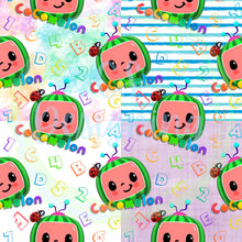 Load image into Gallery viewer, Melon ABC 123 seamless pattern