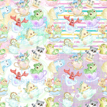 Load image into Gallery viewer, Teacup friends seamless pattern