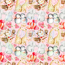 Load image into Gallery viewer, Vday animals seamless pattern