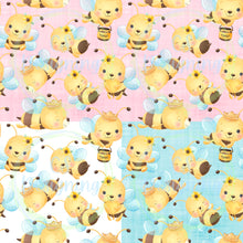 Load image into Gallery viewer, Bee seamless pattern