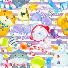 Load image into Gallery viewer, Winter animals seamless pattern