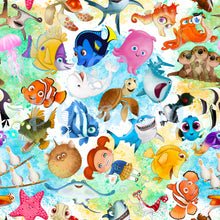 Load image into Gallery viewer, Fish seamless pattern