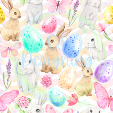 Load image into Gallery viewer, Bunnies & eggs seamless pattern