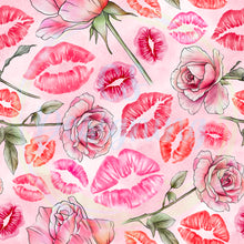 Load image into Gallery viewer, Roses and kisses seamless pattern