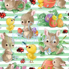 Load image into Gallery viewer, Bunny garden seamless pattern