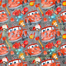 Load image into Gallery viewer, Firefighter seamless pattern