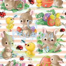 Load image into Gallery viewer, Bunny garden seamless pattern