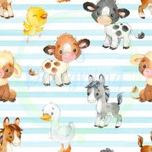 Load image into Gallery viewer, Farm animals seamless pattern