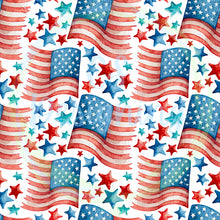 Load image into Gallery viewer, Patriotic flag seamless pattern