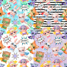Load image into Gallery viewer, Super animals seamless pattern