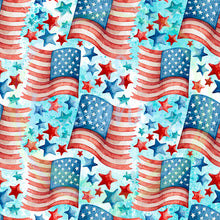 Load image into Gallery viewer, Patriotic flag seamless pattern