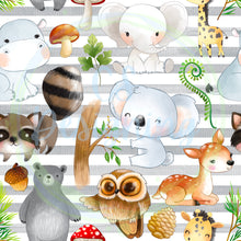 Load image into Gallery viewer, Forest animals seamless pattern