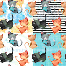 Load image into Gallery viewer, Cats seamless pattern