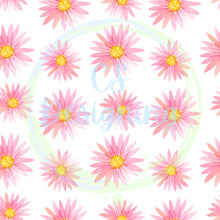 Load image into Gallery viewer, Pink daisy seamless pattern