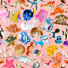 Load image into Gallery viewer, Fish seamless pattern