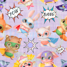 Load image into Gallery viewer, Super animals seamless pattern