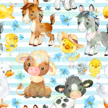 Load image into Gallery viewer, Farm animals seamless pattern