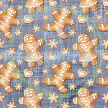 Load image into Gallery viewer, Gingerbread couple seamless pattern