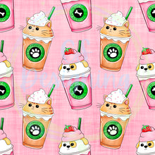 Load image into Gallery viewer, Animal coffees seamless pattern