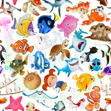 Load image into Gallery viewer, Fish seamless pattern