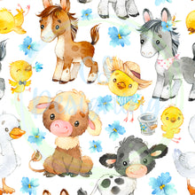 Load image into Gallery viewer, Farm animals seamless pattern