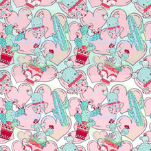 Load image into Gallery viewer, Valentines cactus seamless pattern
