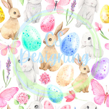 Load image into Gallery viewer, Bunnies & eggs seamless pattern