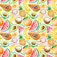 Load image into Gallery viewer, Summer fruit seamless pattern