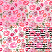 Load image into Gallery viewer, Roses and kisses seamless pattern