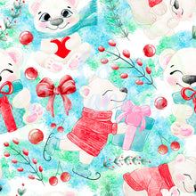 Load image into Gallery viewer, Winter bear seamless pattern