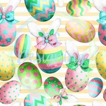 Load image into Gallery viewer, Bunny eggs seamless pattern