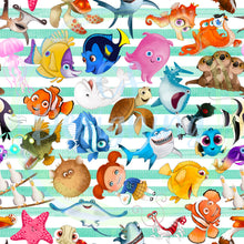 Load image into Gallery viewer, Fish seamless pattern