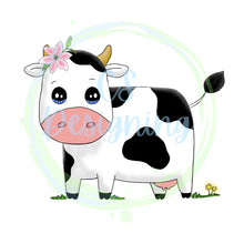 Load image into Gallery viewer, Hand drawn cow PNG
