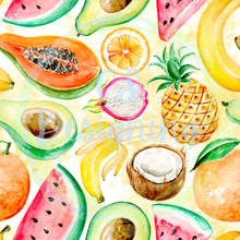 Load image into Gallery viewer, Summer fruit seamless pattern