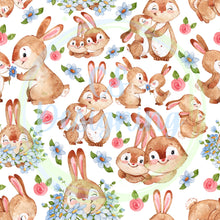 Load image into Gallery viewer, Bunnies mommy and me seamless pattern