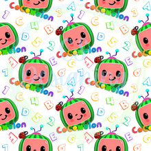 Load image into Gallery viewer, Melon ABC 123 seamless pattern

