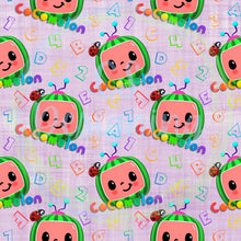 Load image into Gallery viewer, Melon ABC 123 seamless pattern
