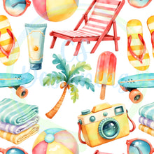 Load image into Gallery viewer, Summer Party seamless pattern
