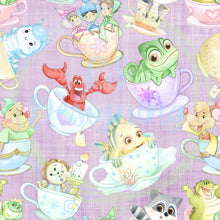 Load image into Gallery viewer, Teacup friends seamless pattern
