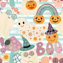 Load image into Gallery viewer, Retro Halloween seamless pattern
