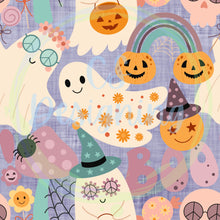 Load image into Gallery viewer, Retro Halloween seamless pattern
