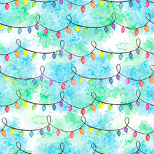Load image into Gallery viewer, Christmas lights seamless pattern

