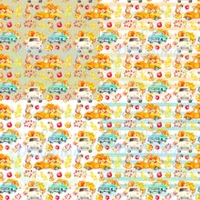 Load image into Gallery viewer, Fall trucks seamless pattern
