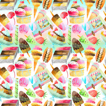 Load image into Gallery viewer, Ice cream seamless pattern
