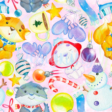 Load image into Gallery viewer, Winter animals seamless pattern
