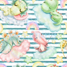 Load image into Gallery viewer, Sleepy dino seamless pattern
