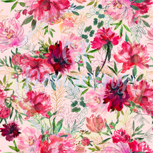 Load image into Gallery viewer, Fuschia floral seamless pattern
