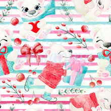 Load image into Gallery viewer, Winter bear seamless pattern
